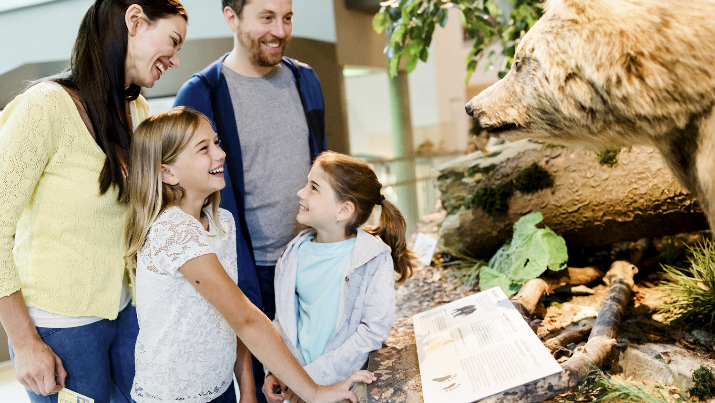 Familie im Museum Niederösterreich