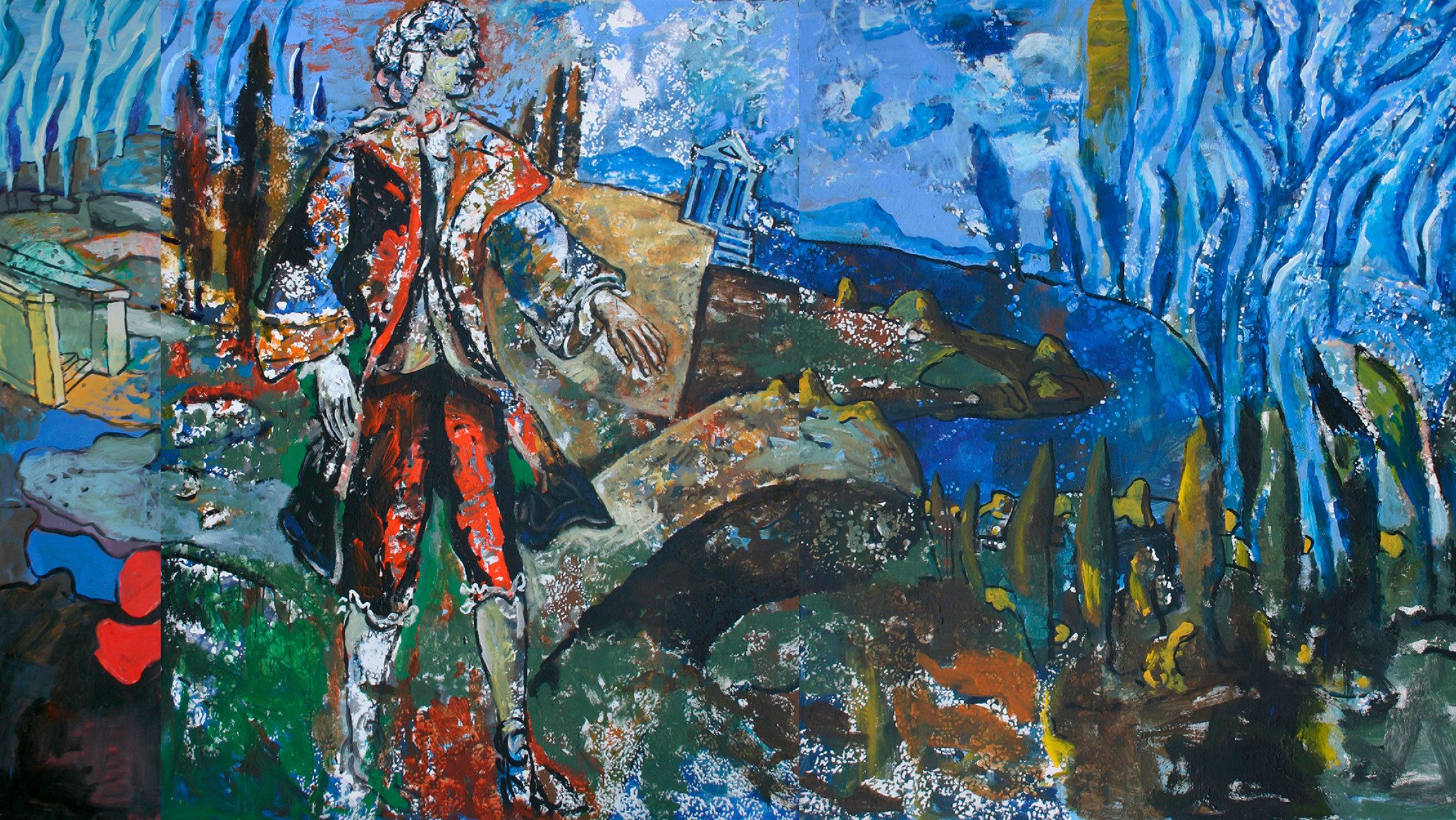 Gemälde von Mozart im Kunstmuseum Waldviertel.