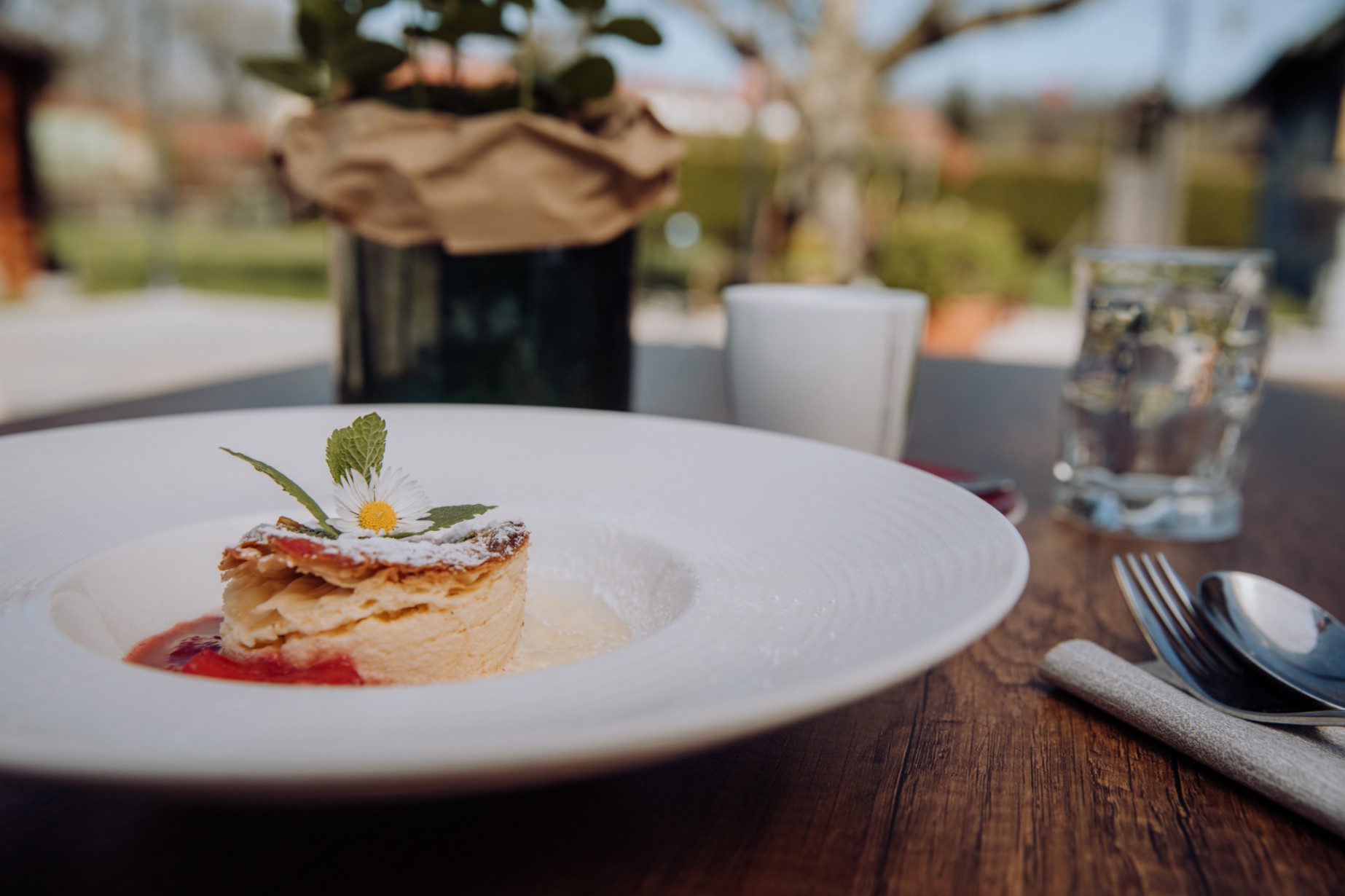 Es gibt aber nicht nur Fisch. Beweis: Milchrahmstrudel