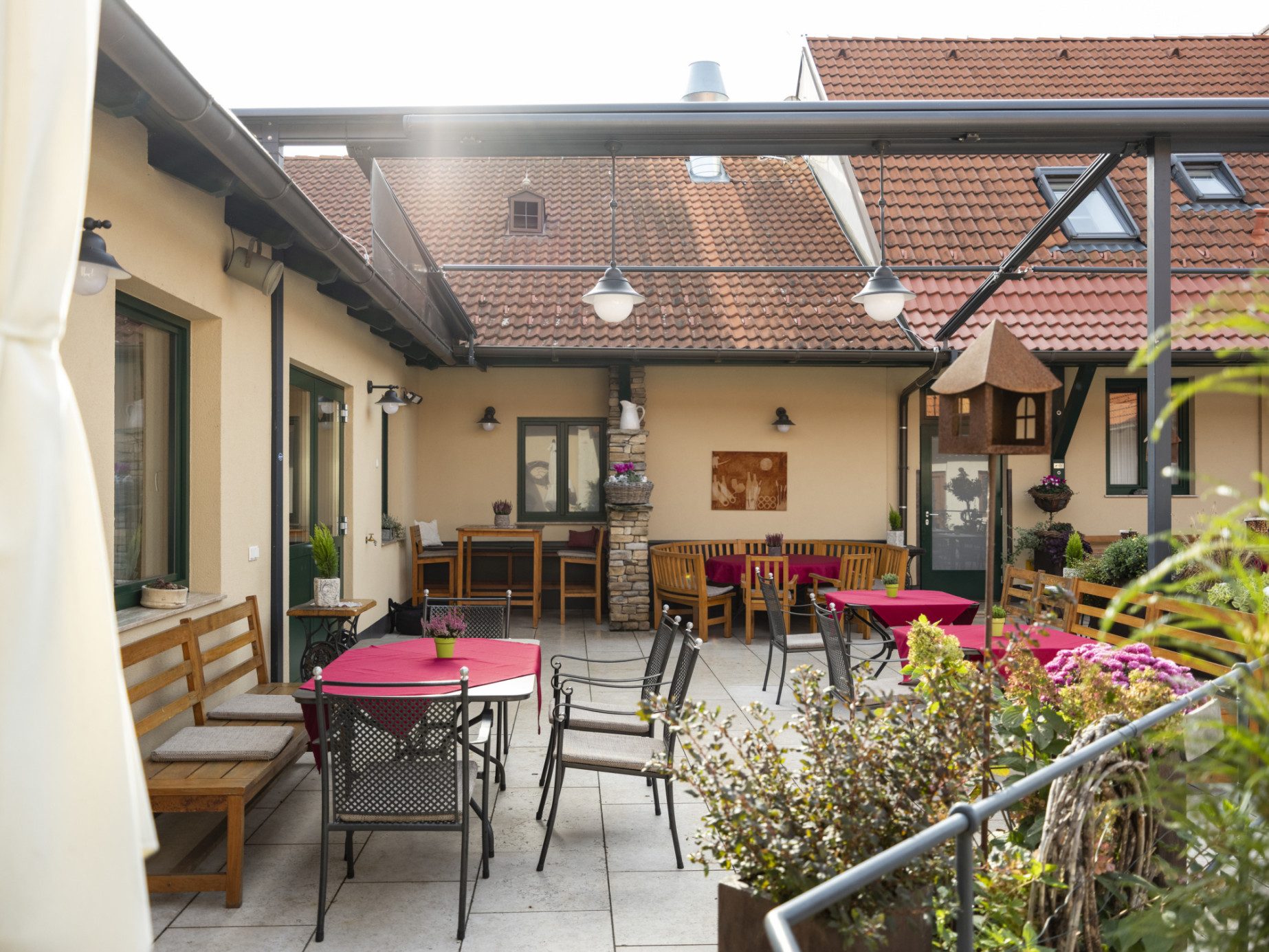 Grüner Innenhof