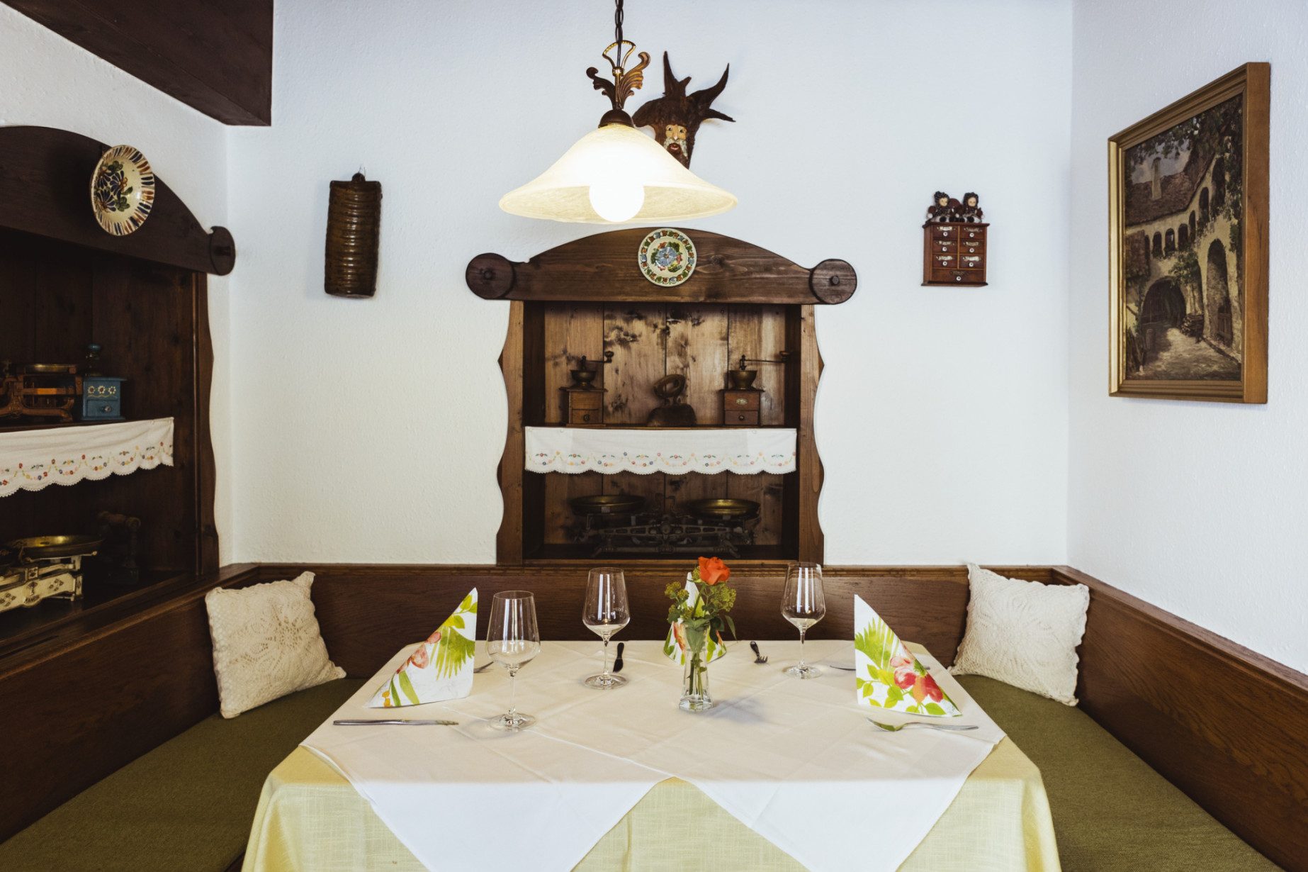 Gastraum mit liebevollen Details