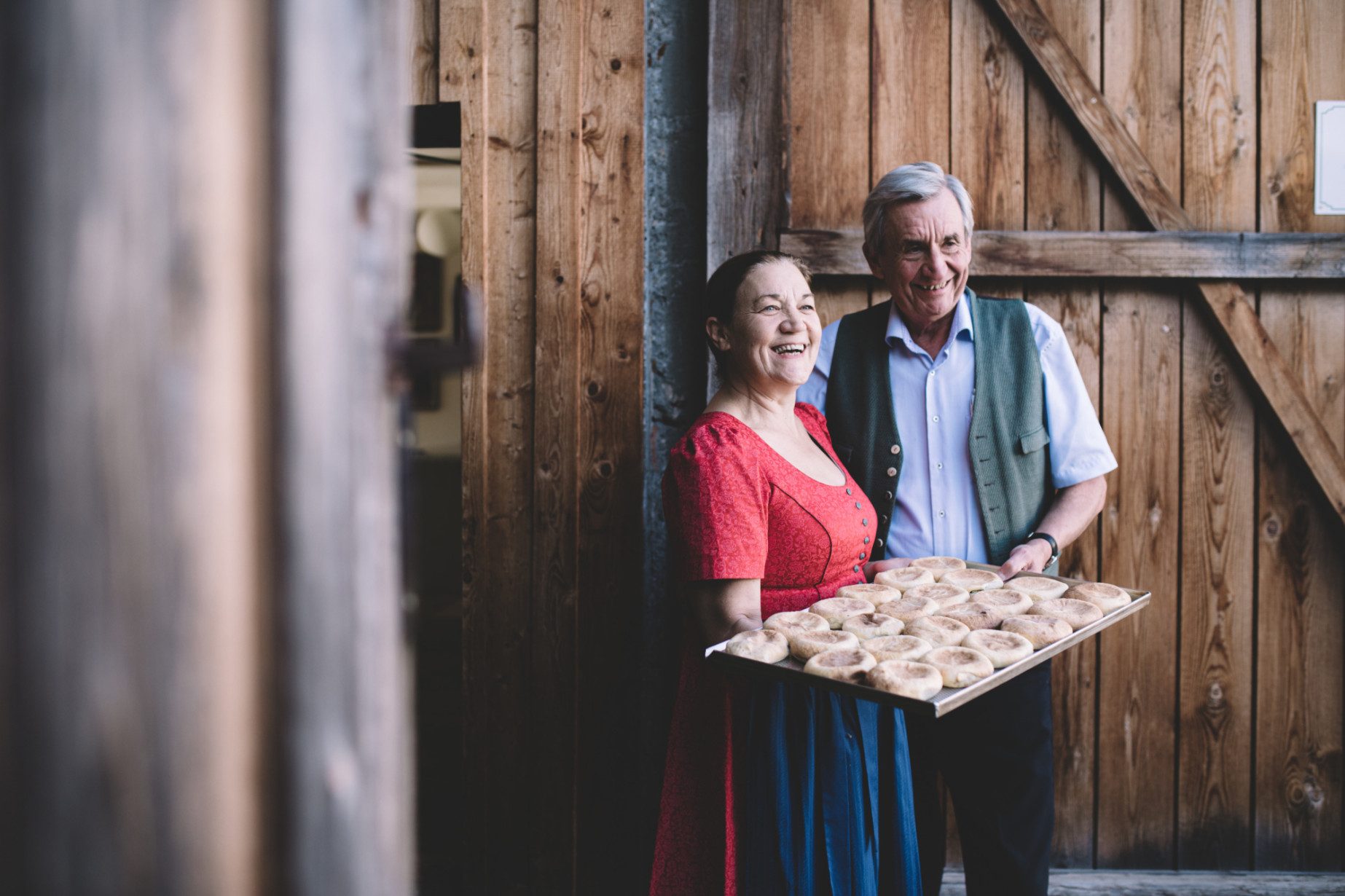 Die Wirtsleute Rosemarie und Hans Neuwiesinger vom Mohnwirt