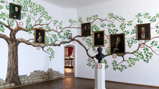 Stammbaum in Schloss Weitra.