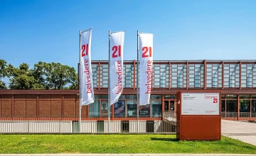 Blick auf das Belveder 21 von außen.