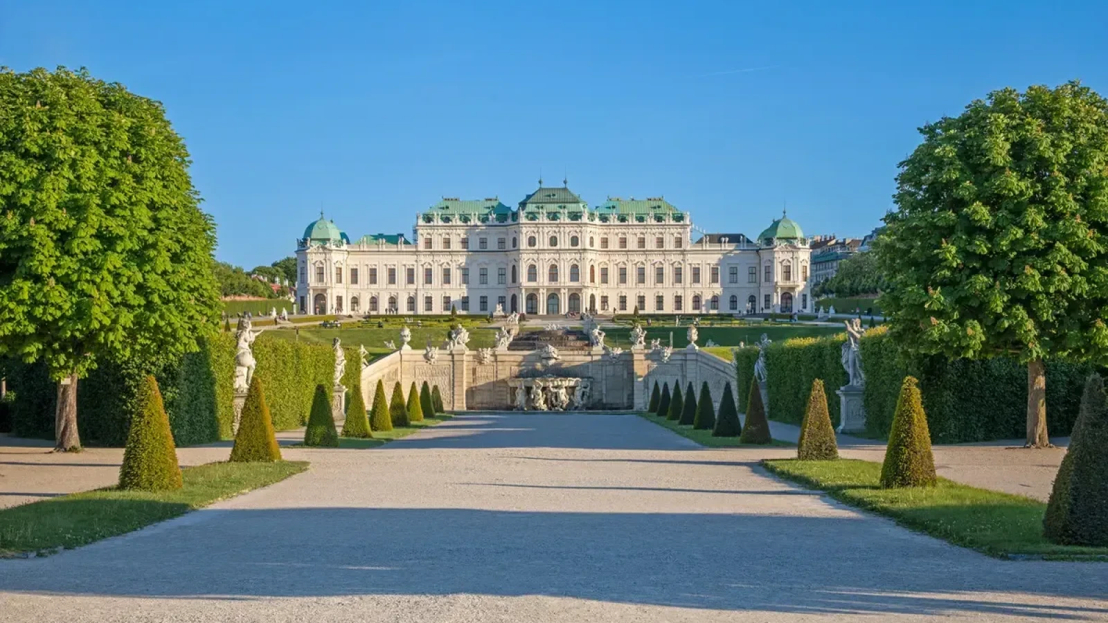 Vienna, Austria -- Upper Belvedere palace and gardens
